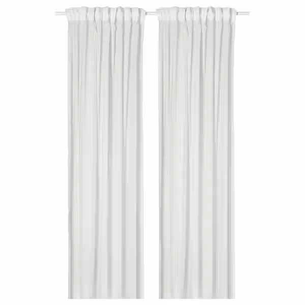 MATILDA Гардины, 2 шт. - белый/с лентой 145x300 см - фото 1