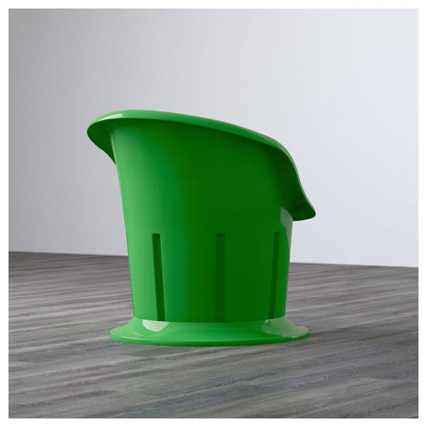 Кресло с подушкой-сиденьем ПОПТОРП, зеленый, черный - фото 4