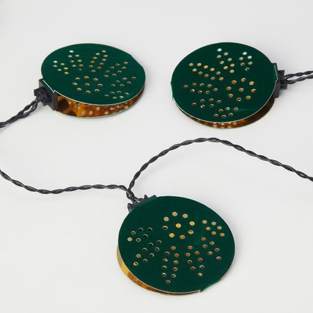 Гирлянда, 12 светодиодов, с батарейным питанием/разные орнаменты IKEA STRÅLA СТРОЛА 104.767.28