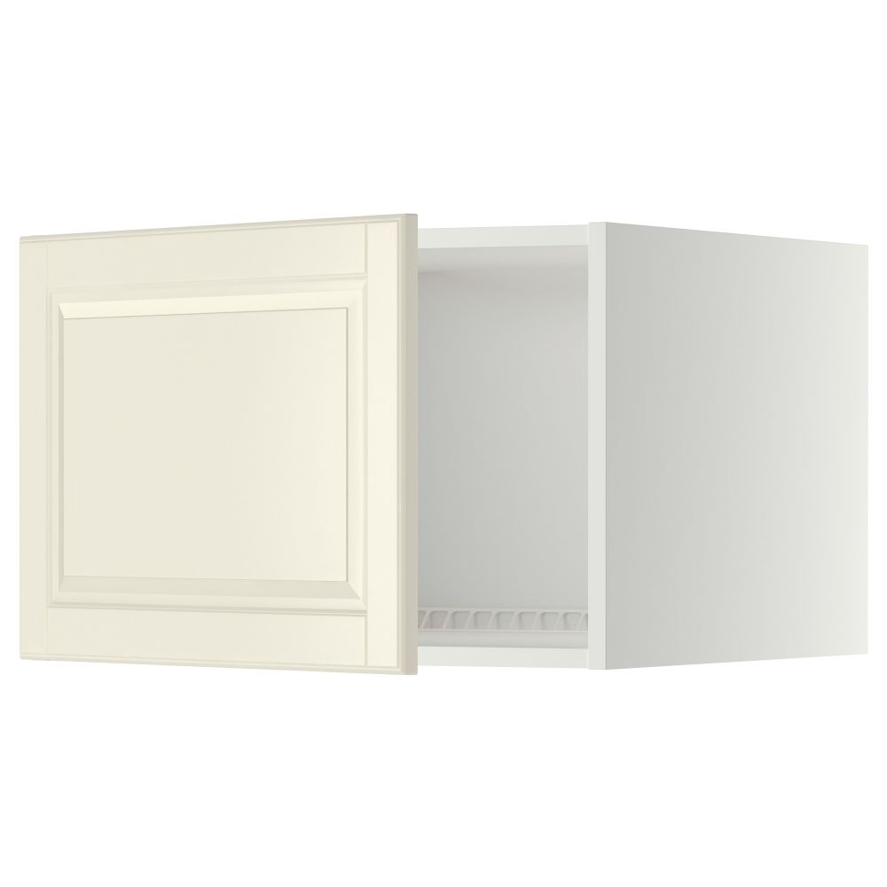 Верхний шкаф на холодильник, морозильник МЕТОД, белый, Будбин белый с оттенком - схема-чертеж с размерами