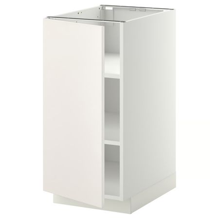 METOD Напольный шкаф с полками - белый/Veddinge белый 40x60 см