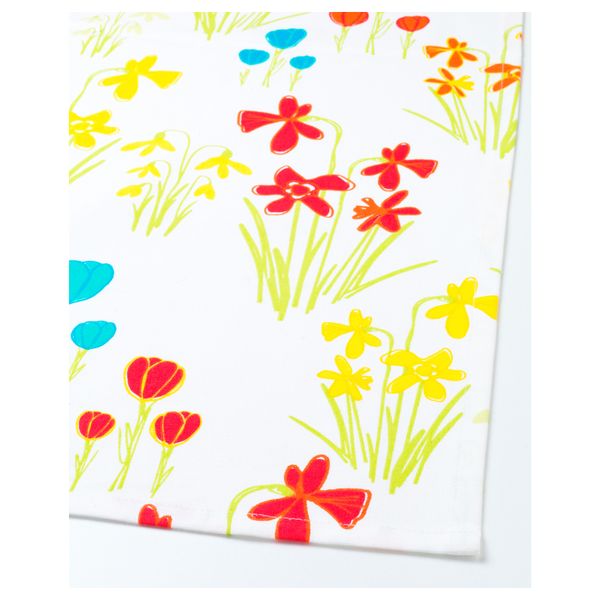 Скатерть КЭККЛИНГ, цветок, разноцветный (145x240 см) - схема-чертеж с размерами