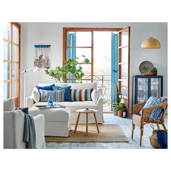 Чехол на подушку ХЁСТАНЕМОН, разноцветный (40x65 см) - схема-чертеж с размерами