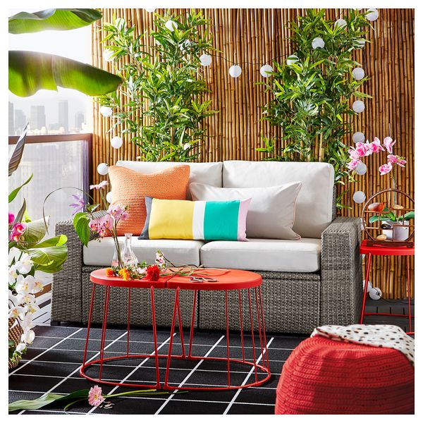 2-местный модульный диван, садовый, 161x82x88 cm IKEA SOLLERÖN СОЛЛЕРОН 892.877.44 - фото 3