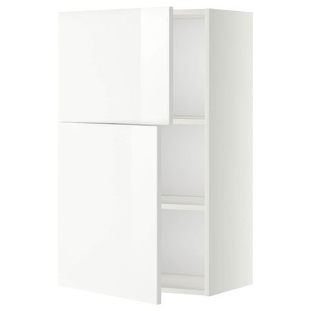 Навесной шкаф с полками/2дверцы, белый/Рингульт белый 60x100 см IKEA METOD МЕТОД 392.238.96