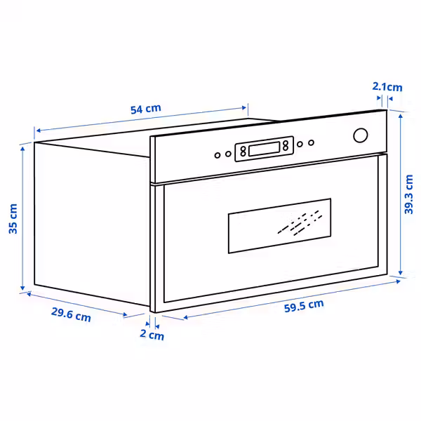IKEA, дополнительный ракурс - схема-чертеж с размерами