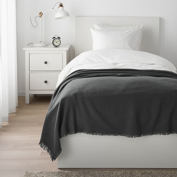 Плед, серый 130x170 см IKEA ODDRUN ОДДРУН 803.957.95 - фото 3