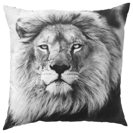 Подушка, лев/серый 50x50 см IKEA URSKOG УРСКОГ 203.939.16