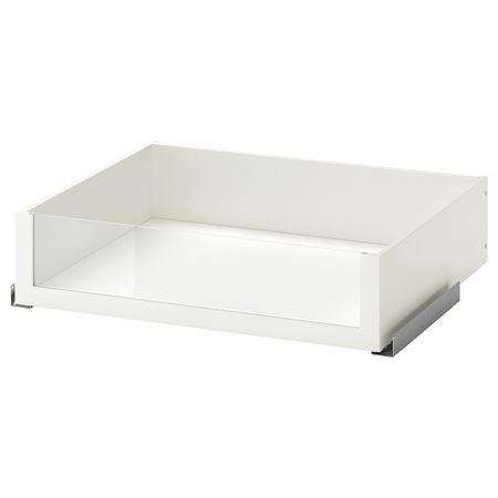 Ящик со стеклянной фронтальной панелью, белый 75x58 см IKEA KOMPLEMENT КОМПЛИМЕНТ 603.666.14