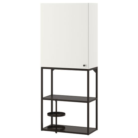 Комбинация для хранения, 60x32x150 см, белый-антрацит IKEA BEGIVENHET БЕГИВЕНХЕТ 693.314.65