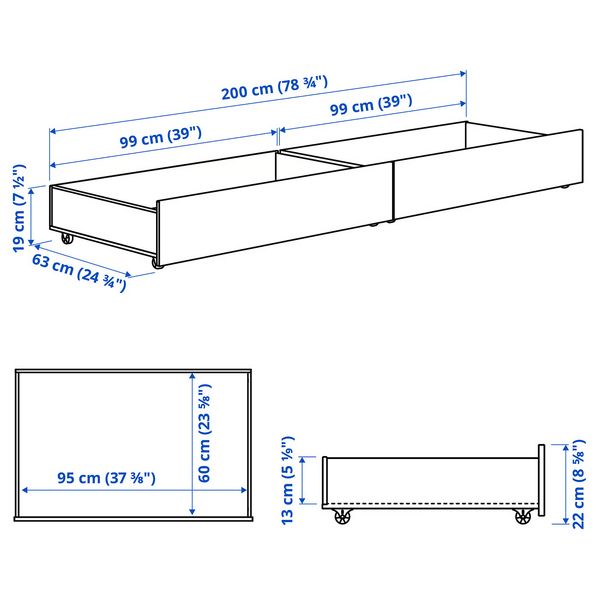 IKEA, дополнительный ракурс - схема-чертеж с размерами