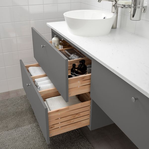 IKEA в интерьере ванной - схема-чертеж с размерами