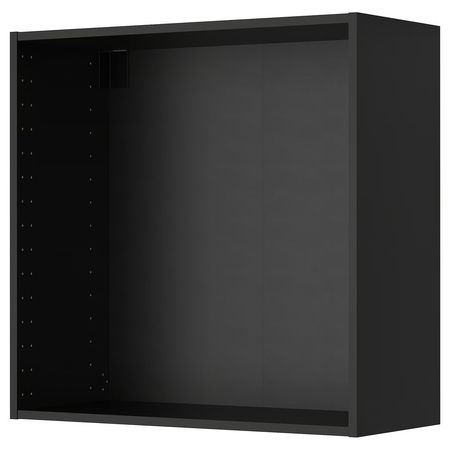 METOD Каркас навесного шкафа - черно-серый 80x37x80 см