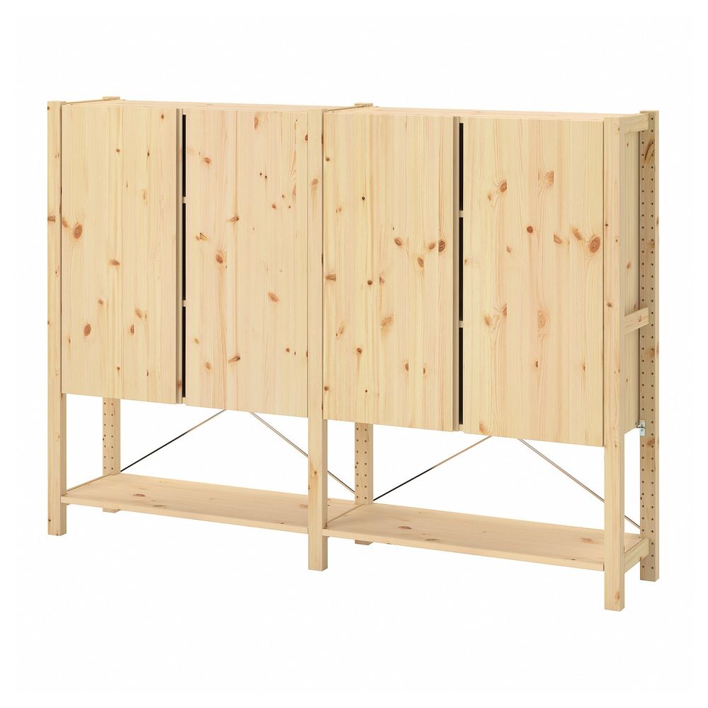 2 секции, полки/шкаф, сосна 174x30x124 см IKEA IVAR ИВАР 093.909.81 - фото 1