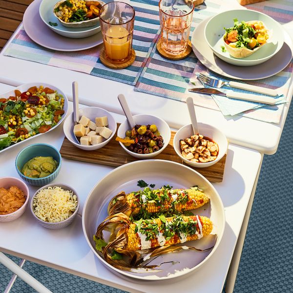 Поднос с 3 мисками, бамбук/белый IKEA TYNGDLÖS ТИНГДЛЁС 004.841.11 - схема-чертеж с размерами