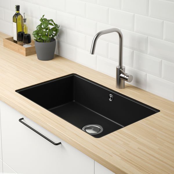 Одинарная врезная мойка, 72x46 cm IKEA KILSVIKEN КИЛСВИКЕН 504.684.58 - схема-чертеж с размерами