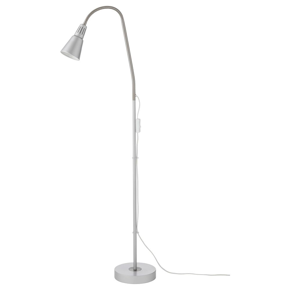 Светильник напольный для чтения КВАРТ, серебристый - фото 1
