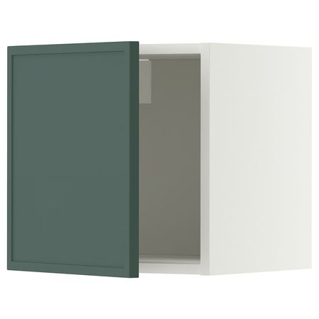METOD Навесной шкаф - белый/Aspudden темный серо-зеленый 40x40 см