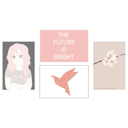 Открытка, Жизнь в розовом 10x15 см IKEA YLLEVAD ЮЛЛЕВАД 004.914.99