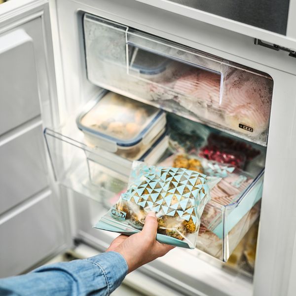 Пакет закрывающийся, с рисунком, бледный серо-зеленый, 1 л IKEA ISTAD ИСТАД 505.927.16 - фото 2