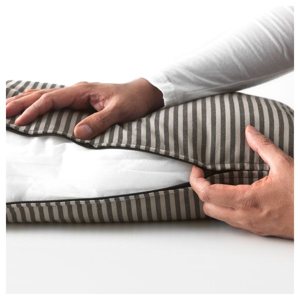 Подушка для садовой мебели ГРЕНО, серый, черный в полоску (60x30 см) - фото 3