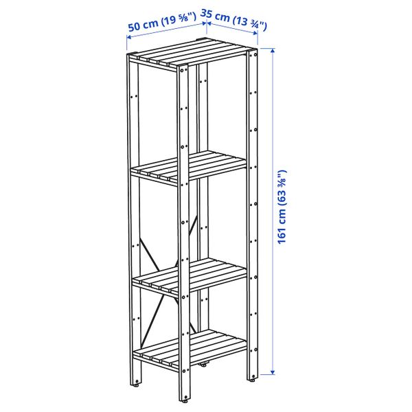IKEA в интерьере - схема-чертеж с размерами