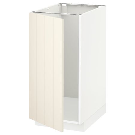 Напольный шкаф для мойки, мусорных конт, белый/Хитарп белый с оттенком 40x60 см IKEA METOD МЕТОД 092.265.18