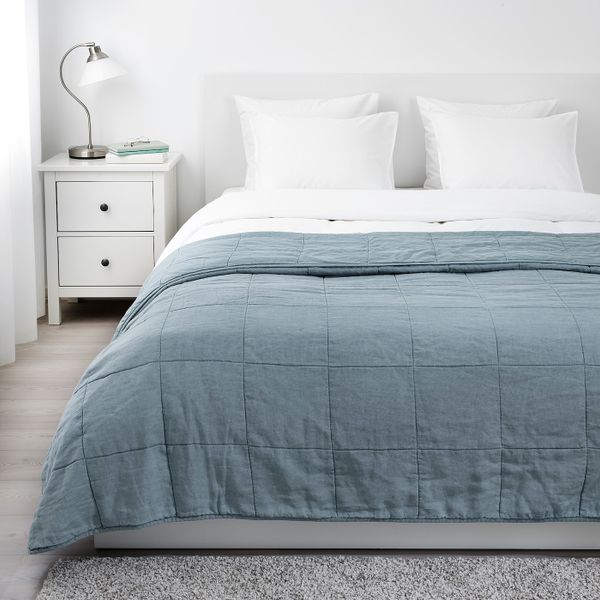 Покрывало, зеленый 260x250 см IKEA GULVED ГУЛЬВЕД 103.929.22 - фото 2