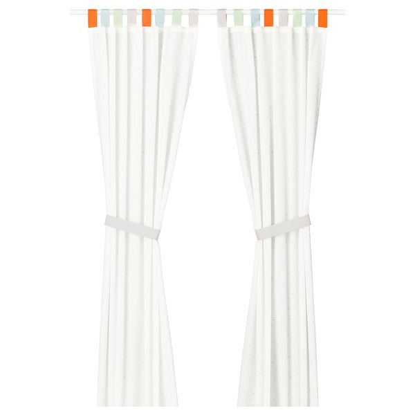 Гардины с прихватом, 1 пара ХИММЕЛЬСК, серый (120x300 см) - схема-чертеж с размерами