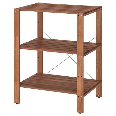 Стеллаж, для сада, 70x50x90 см, коричневая морилка IKEA TORDH ТУРД 993.164.11