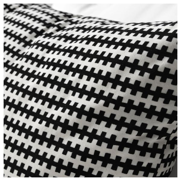 Подушка СТОКГОЛЬМ, черный/белый (50x50 см) - фото 2