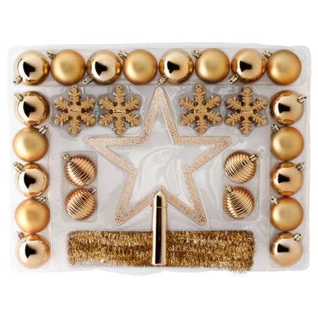 Набор украшений, 56 шт. ВИНТЕР 2015, золотой