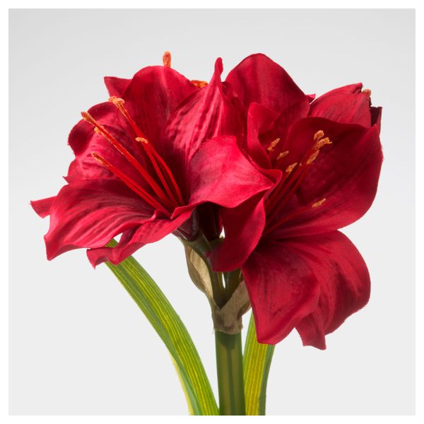 Искусственное растение в горшке ФЕЙКА, Амариллис красный (9 см) - схема-чертеж с размерами