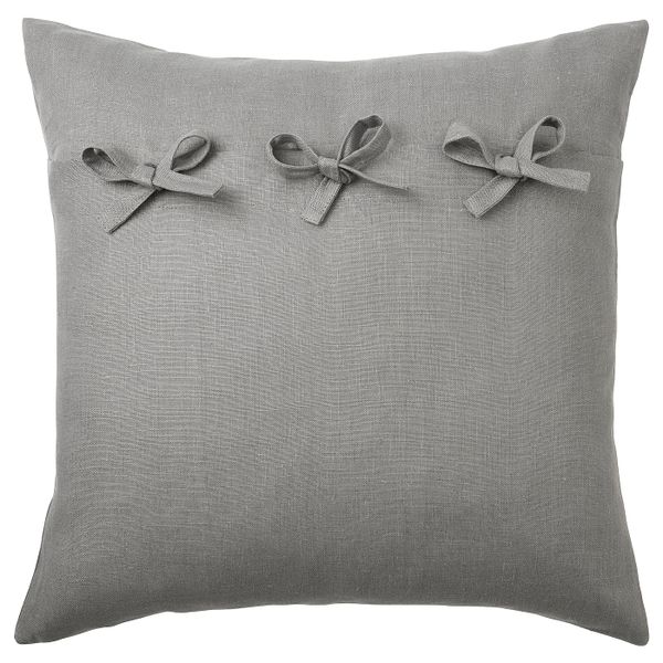 Чехол на подушку, серый 50x50 см IKEA AINA АЙНА 104.095.07 - фото 1