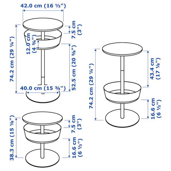 IKEA, дополнительный ракурс - схема-чертеж с размерами