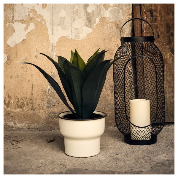 Искусственное растение в горшке ФЕЙКА, Агава (15 см) - схема-чертеж с размерами