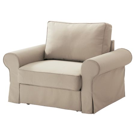 Кресло-кровать БАККАБРУ / МАРИЕБЮ, Тигельшо бежевый