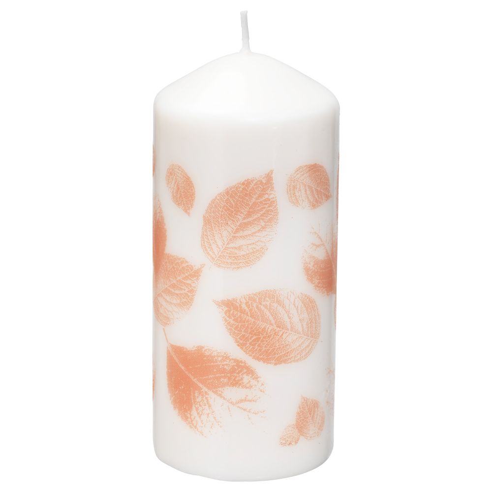 Неароматическая свеча формовая ФЕНОМЕН, лист, естественный (15 см) - фото 1