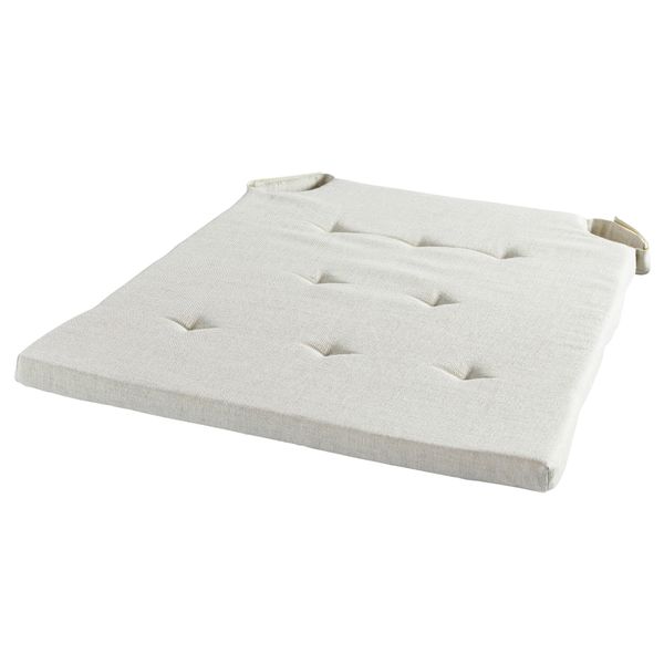 Подушка на стул АДМЕТЕ, естественный (43/36x42x2.5 см) - фото 1