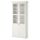 Шкаф книжный со стеклянными дверьми, 96x214 см, белый IKEA LIATORP ЛИАТОРП 190.287.54