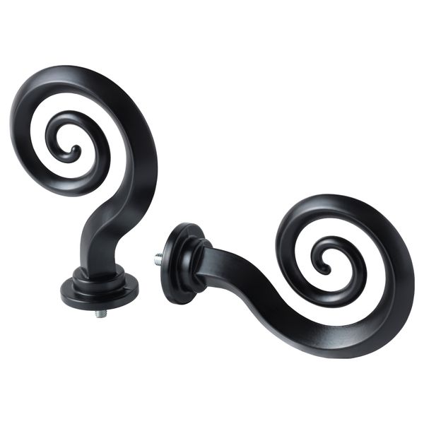 Наконечники, 2 шт. ЭФТЕРРЭТТ, черный - схема-чертеж с размерами