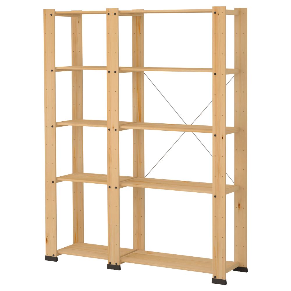 2 секции ГОРМ, хвойное дерево (131x35x174 см) - схема-чертеж с размерами