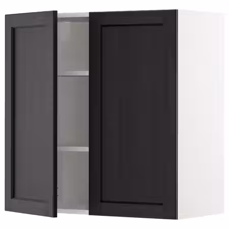 METOD Навесной шкаф с полками/2дверцы