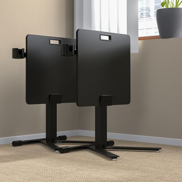 MITTZON МИТТЗОН Стол для ноутбука, на колесиках - чёрный 66x50 см - фото 12