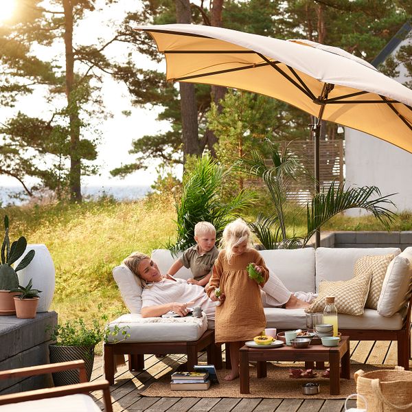 Зонт от солнца с опорой, 330x240 cm IKEA SEGLARÖ СЕГЛАРО, SVARTÖ СВАРТО 492.518.03 - фото 3