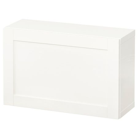 Комбинация настенных шкафов, белый/Ханвикен белый 60x22x38 см IKEA BESTÅ БЕСТО 594.412.52