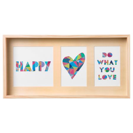 Рама для 3 фотографий БРЕДАРЮД, сосна