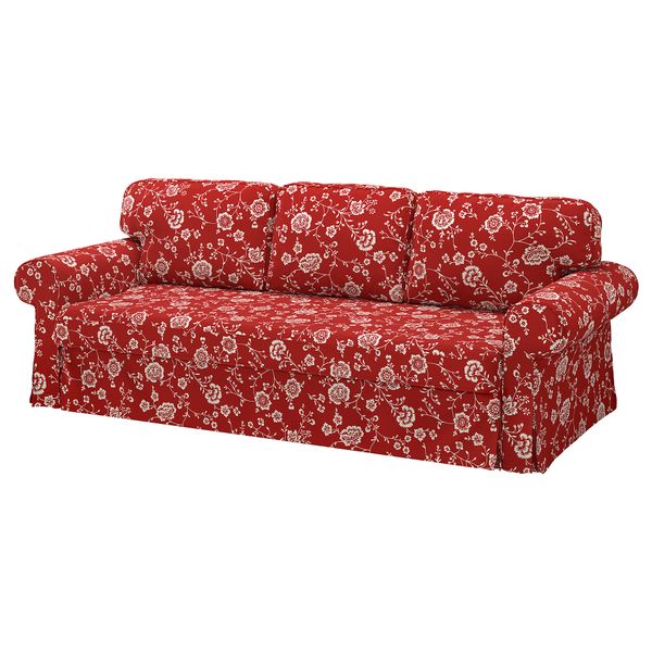 3-местный диван-кровать, Virestad красный, белый IKEA VRETSTORP 493.201.18 - фото 1