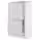 METOD / MAXIMERA Напольный шкаф с 2 ящиками - белый/Aspudden светло-серый 40x37 см