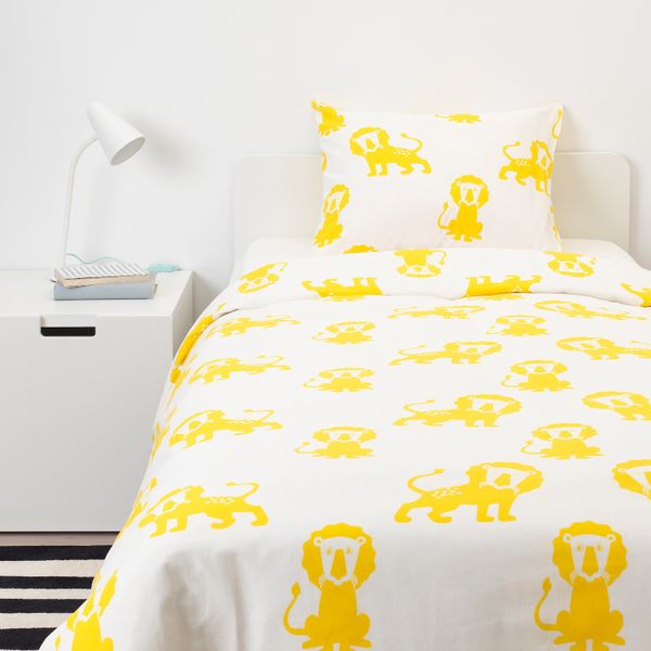 Пододеяльник и 1 наволочка, лев, желтый 150x200/50x70 см IKEA ДЬЮНГЕЛЬСКОГ 903.937.29 - фото 4